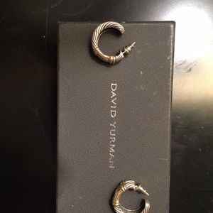 Authentic David Yurman metro hoops